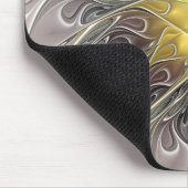 Blüh mit Gold Moderne Abstrakte Fraktal Blume Mousepad (Ecke)