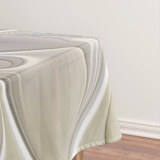 Blüh mit Gold Moderne Abstrakte Fraktal Blume Tischdecke (Beispiel)