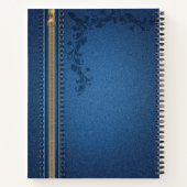 Blüh Painted Jeans Denim Notizblock (Rückseite)