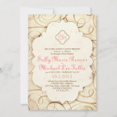 Blüh & Scroll Storybook Fairytale Einladung (Vorderseite)