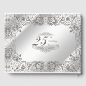 Blüh Silver 25 th Wedding Anniversary Gästebuch (Rückseite)