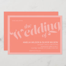 Blüh Typografie Coral Lmon Wedding