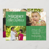 Blüh und Stripes Holiday Gruß Feiertagskarte (Vorne/Hinten)