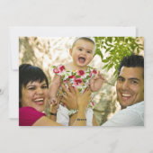 Blüh und Stripes Holiday Gruß Feiertagskarte (Rückseite)