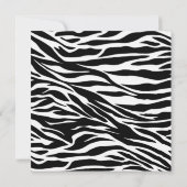 blüh;Zebra-Geburtstagsparty Einladung (Rückseite)