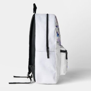 Blühe auf Deine Eigene Weise Schmetterlings-Mädche Bedruckter Rucksack