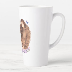 Blühe auf Deine Eigene Weise Schmetterlings-Mädche Milchtasse