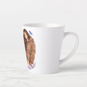 Blühe auf Deine Eigene Weise Schmetterlings-Mädche Milchtasse