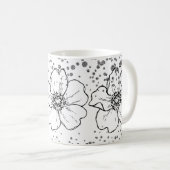 blühe Baby blühe Blumen Glitter Tasse Geschenk (VorderseiteRechts)