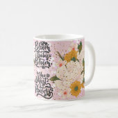blühe Baby blühe Blumen Glitter Tasse Geschenk (VorderseiteRechts)