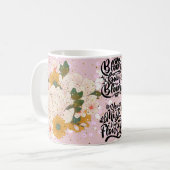blühe Baby blühe Blumen Glitter Tasse Geschenk (Vorderseite Links)