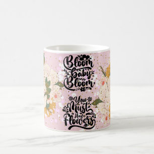 blühe Baby blühe Blumen Glitter Tasse Geschenk