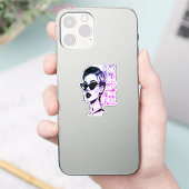 Blühe Baby Blühe – Monochrome Stärke Edition  Aufkleber (Telefon)
