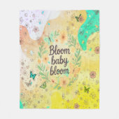 Blühe Baby Blühe - Weiche Babydecke Fleecedecke (Vorderseite)