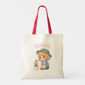 Blühe in Deiner Eigenen Zeit Mädchen-Tasche Tragetasche (Rückseite)
