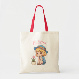Blühe in Deiner Eigenen Zeit Mädchen-Tasche Tragetasche