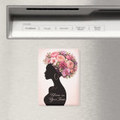 Blühe in deiner Zeit Inspirierender Magnet (In Situ (Geschirrspüler))