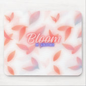 Blühe in Einsamkeit Ästhetik Florale Pastell Cute Mousepad (Vorne)