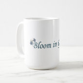 Blühe in Gnade Tasse (Vorderseite Links)