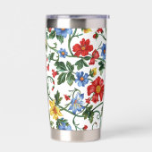 Blühe Kühn | Florales Thermoglas  Thermobecher (Links)