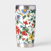 Blühe Kühn | Florales Thermoglas  Thermobecher (Vorderseite)