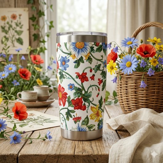 Blühe Kühn | Florales Thermoglas  Thermobecher