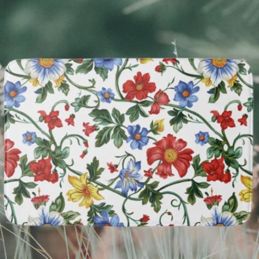 Blühe Kühn | Lebendiger Floraler Badezimmerteppich Badematte