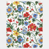 Blühe Kühnes | Farbige Floral-Fleece-Decke Fleecedecke (Vorderseite)