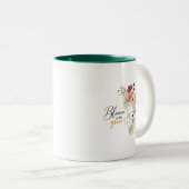 Blühe mit Anmut Blumen-Tasse Zweifarbige Tasse (VorderseiteRechts)