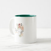 Blühe mit Anmut Blumen-Tasse Zweifarbige Tasse (Vorderseite Links)