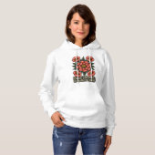 Blühe mit Anmut Damen Hoodie (Vorne ganz)