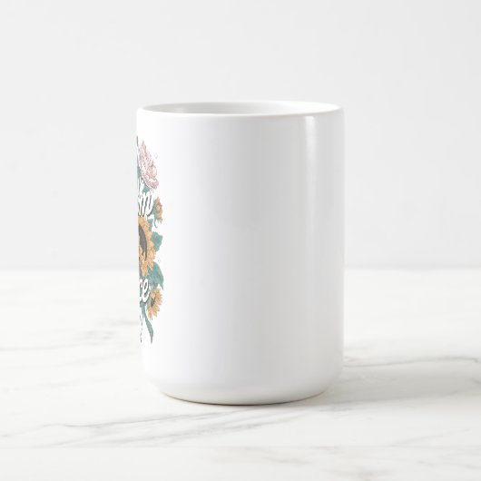Blühe mit Anmut  Kaffeetasse (Mittel)