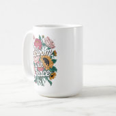 Blühe mit Anmut  Kaffeetasse (Vorderseite Links)