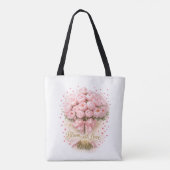 Blühe mit Liebe Florale Romantische Tasche (Rückseite)