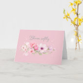 Blühe sanft – Pastell-Wasserfarben-Blumen  Karte (Gelbe Blume)