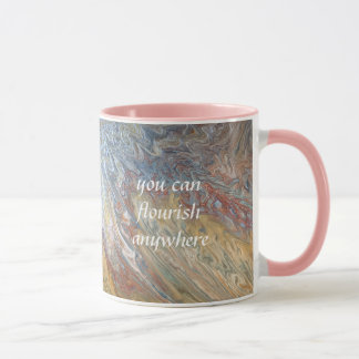 Blühe überall Wüstenblüten-Zitat-Tasse Tasse