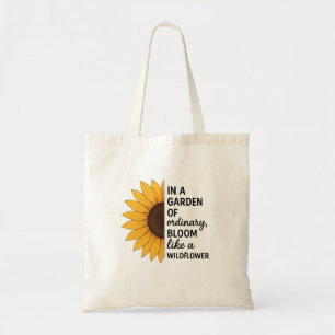 Blühe wie eine Wildblume-Tasche Tragetasche