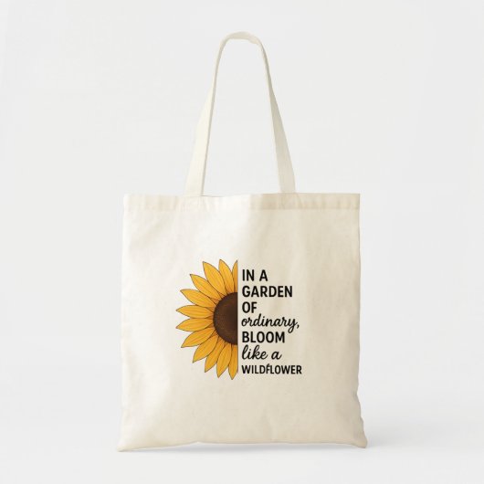 Blühe wie eine Wildblume-Tasche Tragetasche (Vorne)