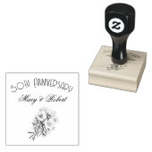Blühen 50. Jahrestag - personalisiert Gummistempel (Stempel)