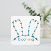 Blühen, Blühen, Blüten... Feiertagskarte (Stehend Vorderseite)