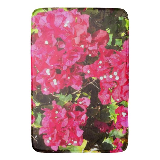 Blühen Bougainvillea Bath Mat Badematte (Vorderseite Vertikal)