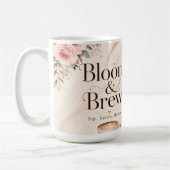 Blühen & Brühen Blumen-Kaffeetasse. Kaffeetasse (Links)