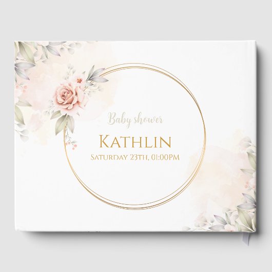 Blühen der Kinderdusche Gästebuch (Rückseite)