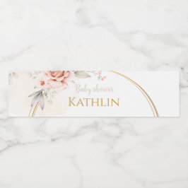 Blühen der Kinderdusche Wasserflaschenetikett