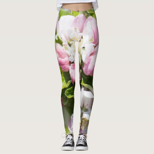 Blühen des Apfelbaums Leggings (Vorderseite)
