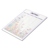 Blühen des Lila Garden_ Step Tracker Notizblock (angewinkelt)