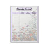 Blühen des Lila Gartens - Interventionsbeurteilung Notizblock (Rotiert)