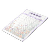 Blühen des Lila Gartens - Interventionsbeurteilung Notizblock (angewinkelt)