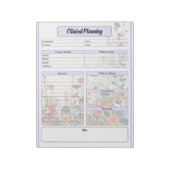 Blühen des Lila Gartens - Klinische Planung Notizblock (Rotiert)