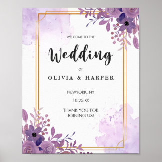 Blühen des Vintagen Goldenen Rahmens Poster